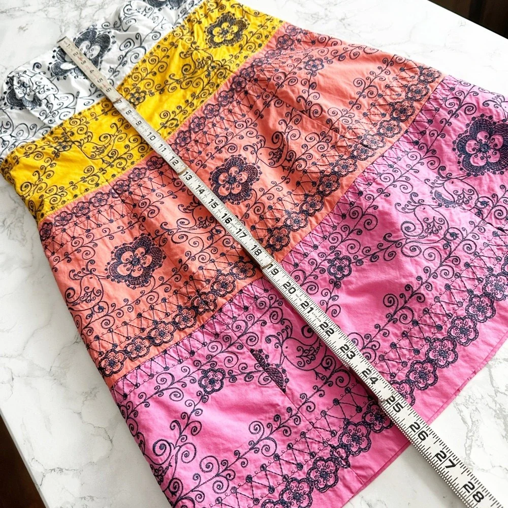 Lilly Pulitzer Bird is the Word Bandana Strapless Colorblock Mini Dress Size 6 - Picture 10 of 11
